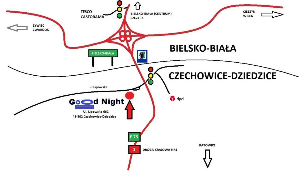 Good Night Noclegi & Strefa Z Sauna I Jacuzzi Ogolnodostepna Lub Na Wylacznosc Czechowice-Dziedzice Exteriör bild